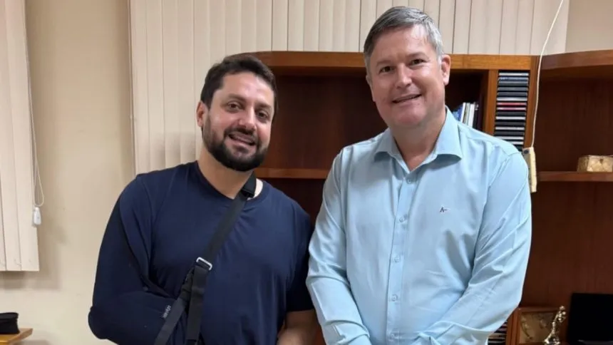 Dr. Vinícius Pires visita Ulbra para discutir parcerias e melhorias na saúde pública de Palmas