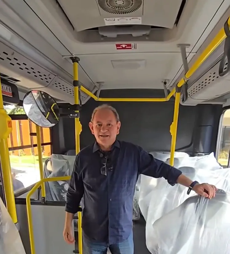 Vereador Juarez Rigol parabeniza a entrega de nova frota de ônibus pela Prefeitura de Palmas 