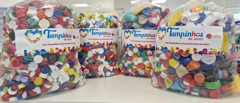 Campanha destina 55 kg de tampinhas para doação ao Hospital de Amor do Tocantins 