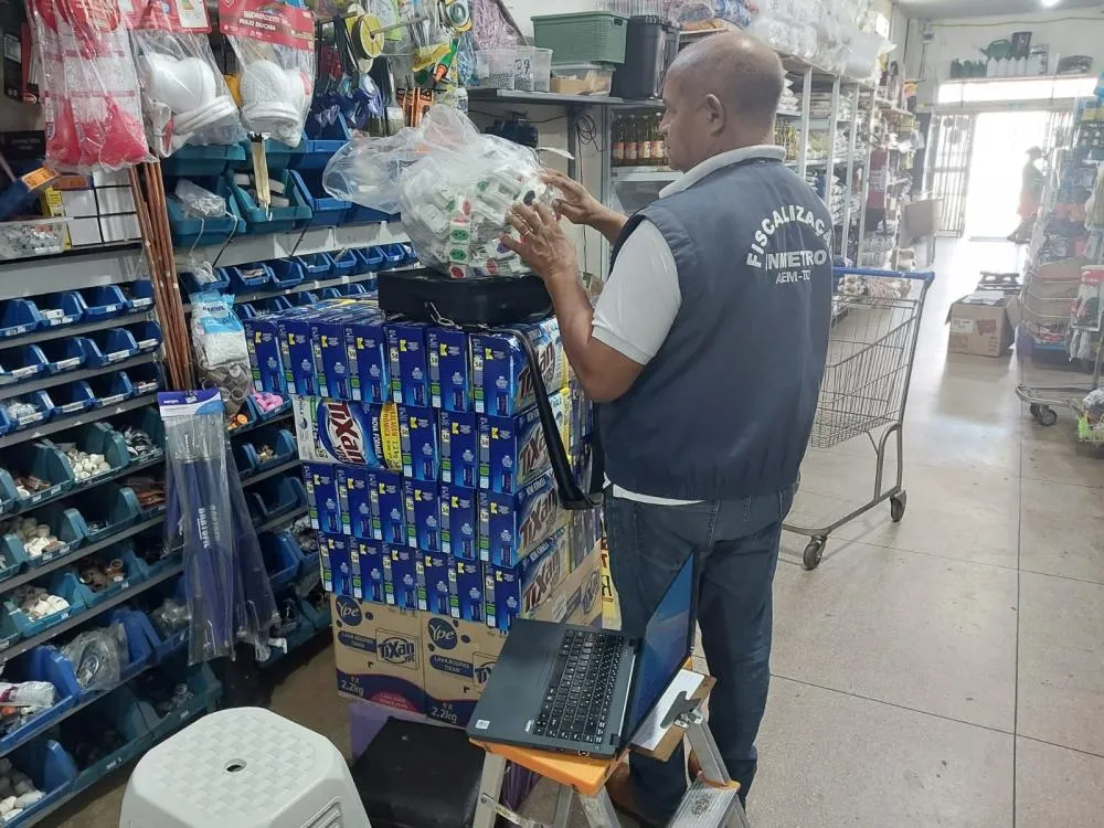 Em ação de fiscalização, Agência de Metrologia apreende mais de 210 produtos irregulares no comércio