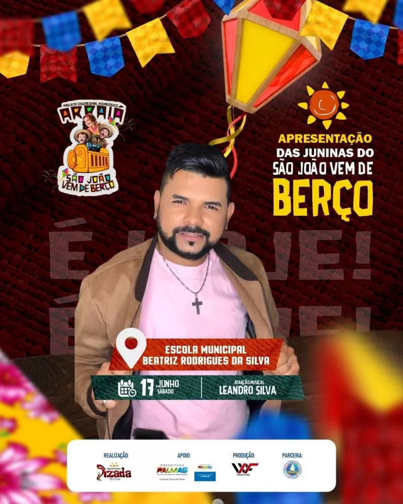 Acontece hoje o ARRAIÁ DA BIA na ESCOLA MUNICIPAL BEATRIZ RODRIGUES DA SILVA às 19h