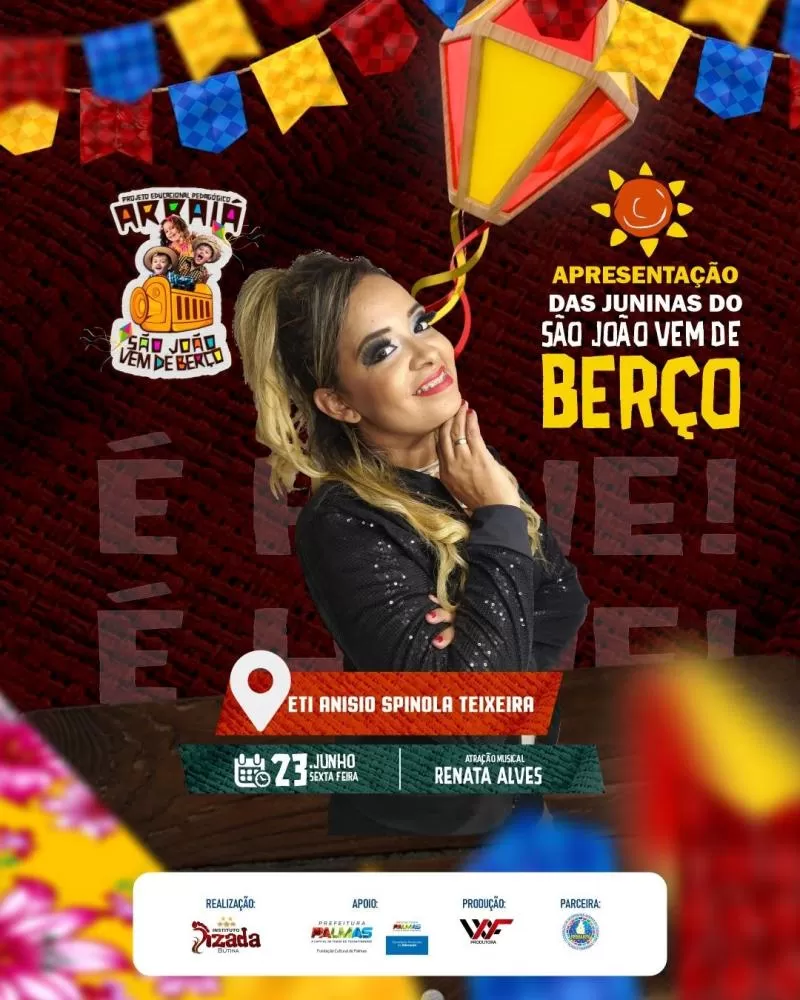 Hoje 23 de junho acontece o ARRAIÁ DO ANÍSIO na ETI ANÍSIO SPNOLA TEXEIRA às 18h