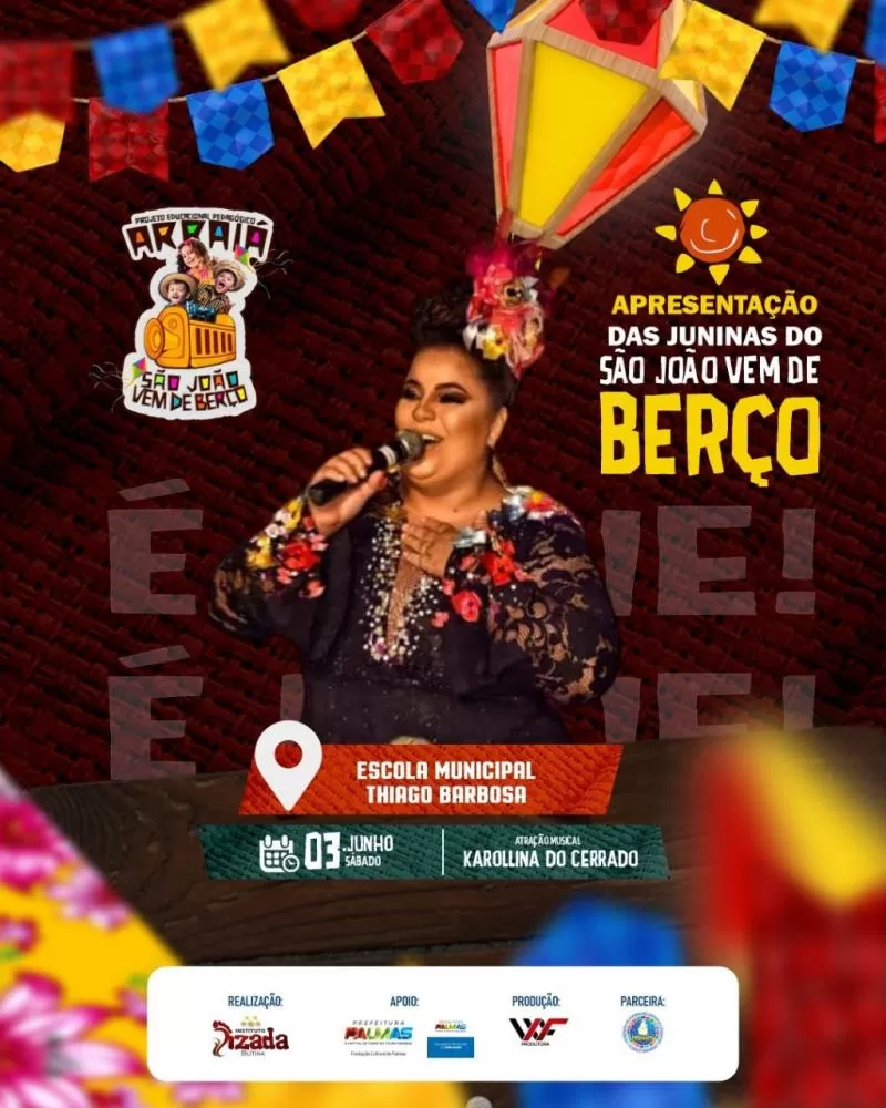 Hoje acontece o ARRAIÁ DO THIAGÃO na ESCOLA MUNICIPAL THIAGO BARBOSA às 19h