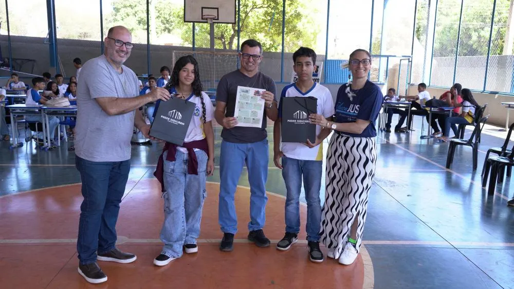 EducaJus de Papo com a Justiça leva conceitos básicos de cidadania a jovens estudantes de Novo Acordo 