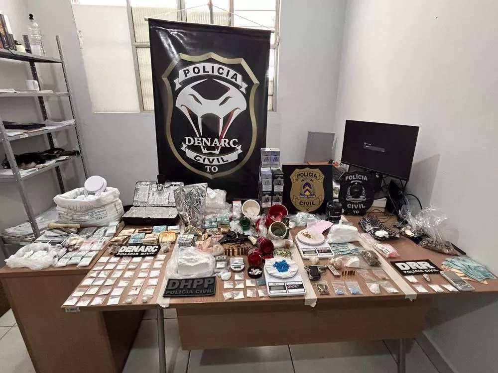 Em Araguaína, Polícia Civil deflagra operação e prende oito pessoas por tráfico de drogas