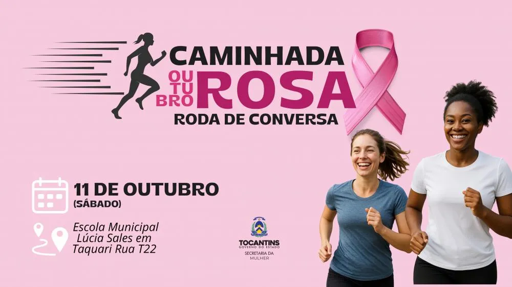 Caminhada e roda de conversa marcam ação do Outubro Rosa em Taquari neste sábado (11)