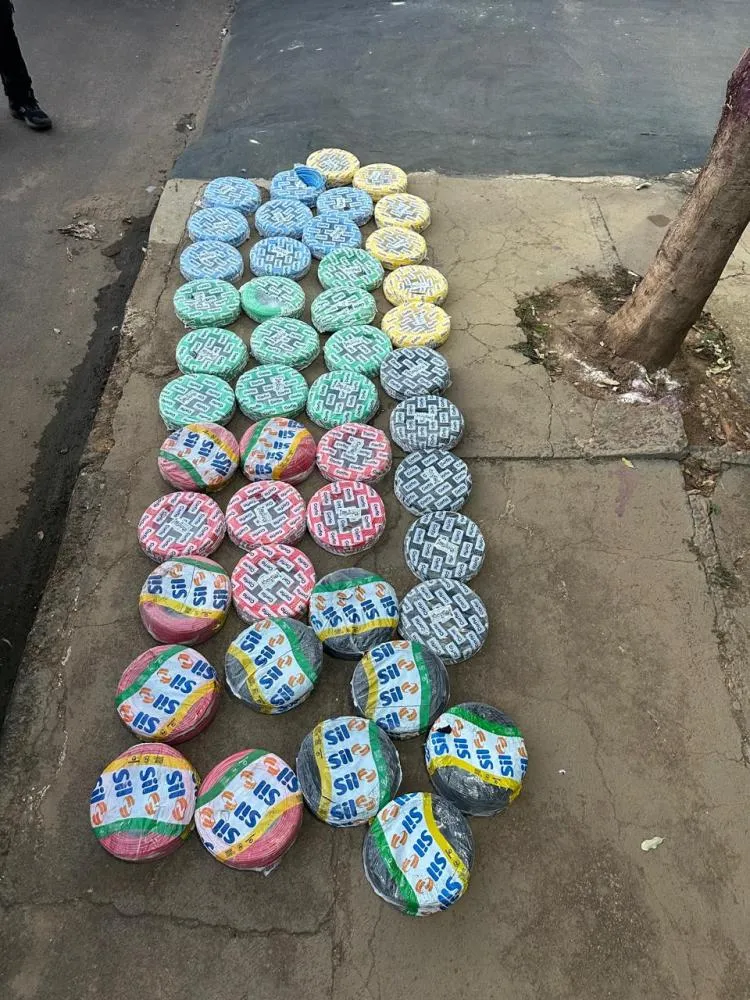 Em Palmas, Polícia Civil recupera R$ 37 mil reais em fios de cobre e prende homem por receptação