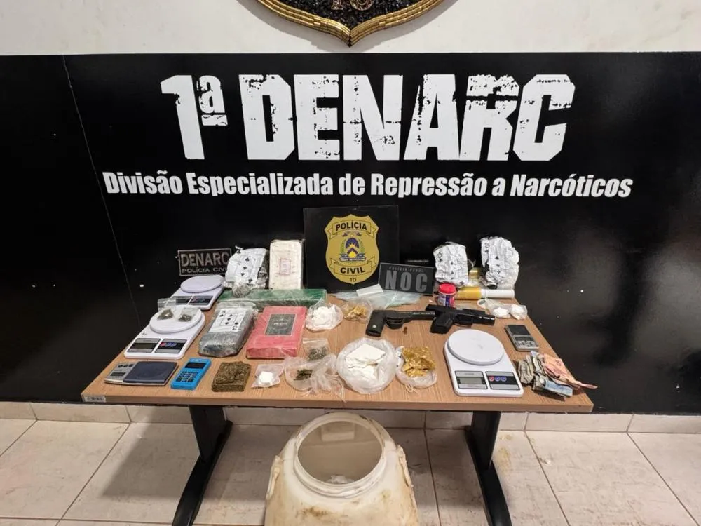 Em Palmas, Polícia Civil apreende mais de 5kg de drogas e prende três pessoas por tráfico