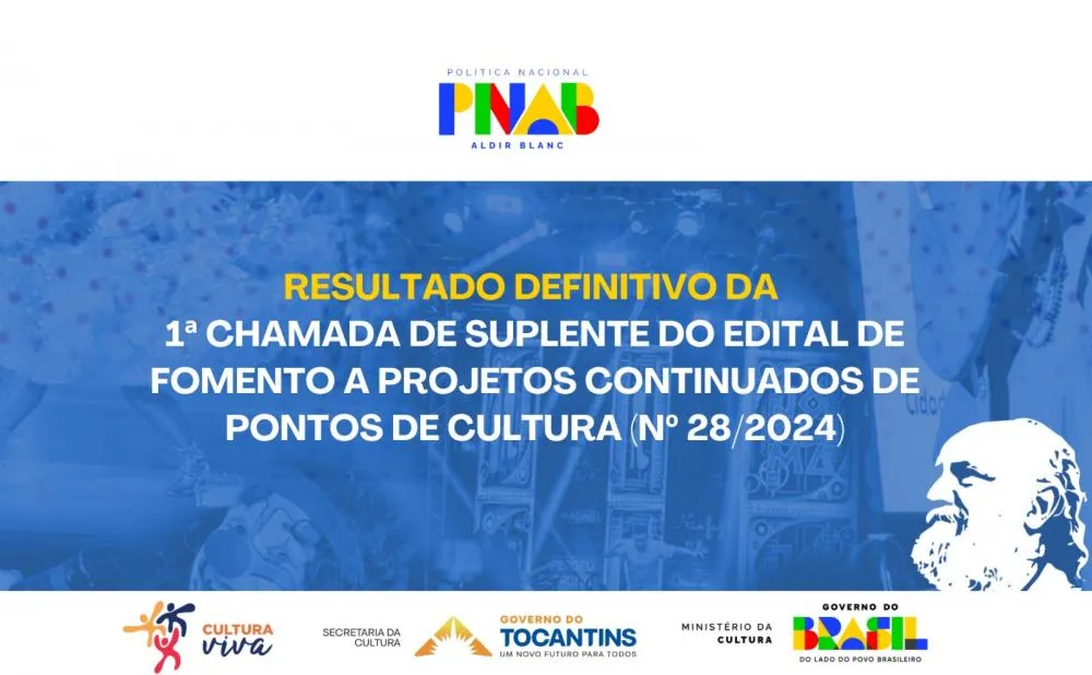 Resultado pode ser conferido no site da Secult e no Diário Oficial do Estado - Foto: Ascom Secult/Governo do Tocantins