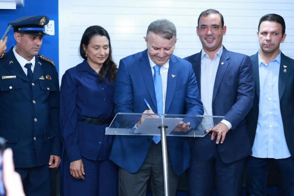 Assinatura da ordem de serviço ocorreu na manhã desta segunda-feira, 19, na sede da Guarda Metropolitana de Palmas – Foto: Flávio Cavalera
