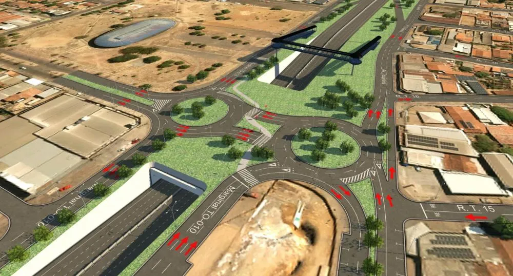 Palmas apresenta estudos para requalificação dos acessos à rotatória na BR-010, em Taquaralto