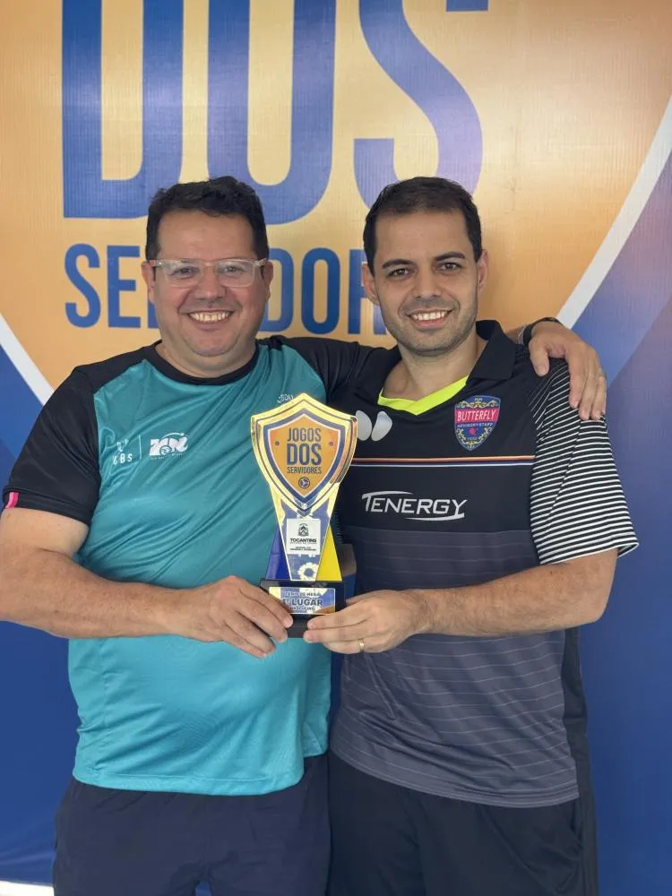 Servidor da Câmara conquista 1º lugar no Tênis de Mesa nos Jogos dos Servidores