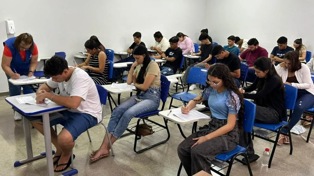 Aplicação de provas em Paraíso do Tocantins. Foto: Natalia Rezende/Governo do Tocantins