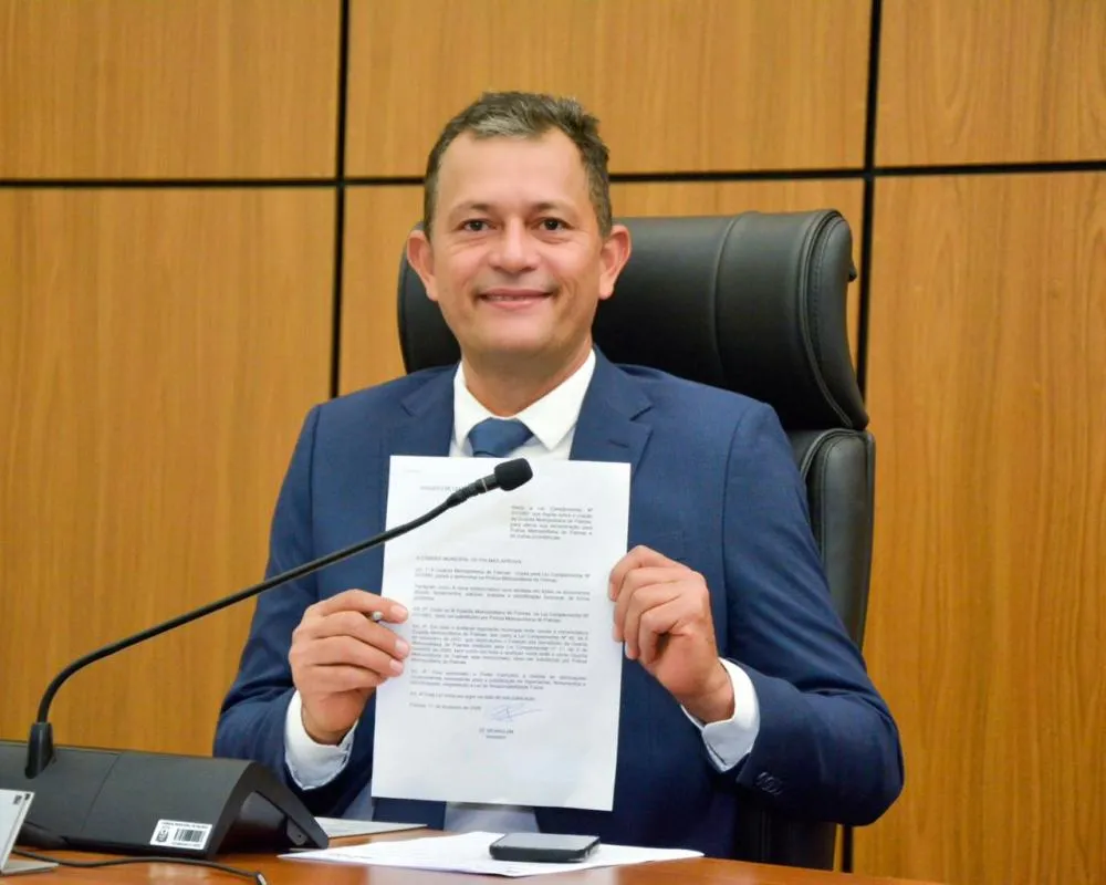 Vereador Zé Branquim propõe mudança da Guarda Metropolitana de Palmas para Polícia Metropolitana de Palmas