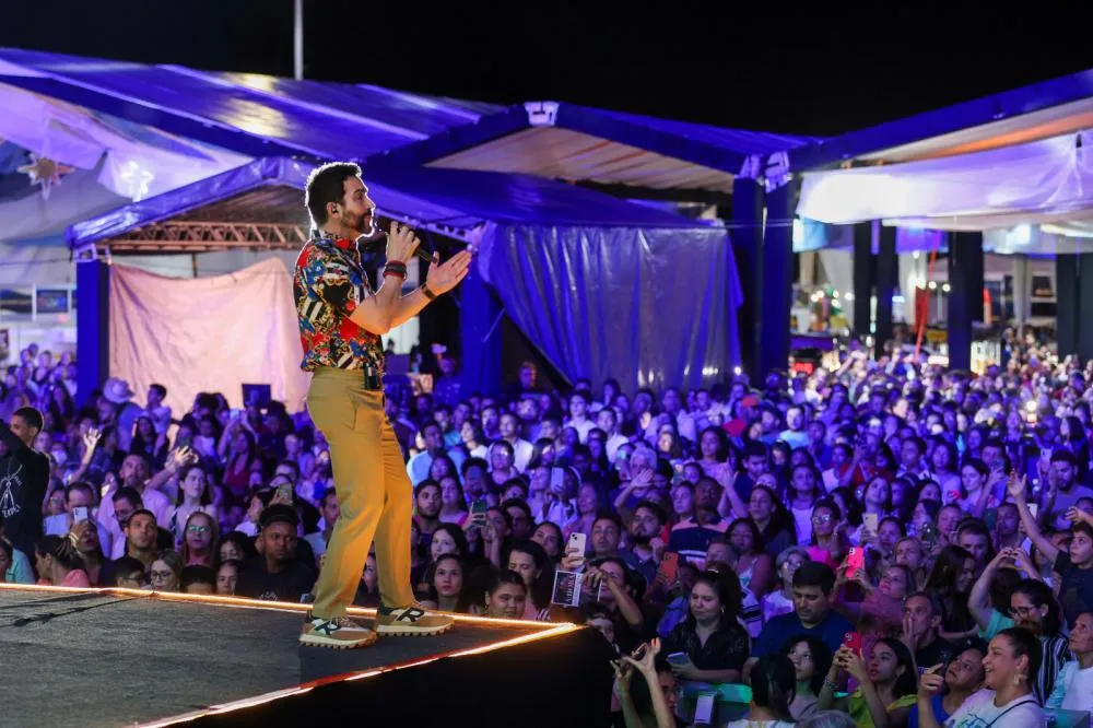 Padre Fábio de Melo se apresenta na terceira noite da 10ª edição do Capital da Fé. Foto: Lia Mara