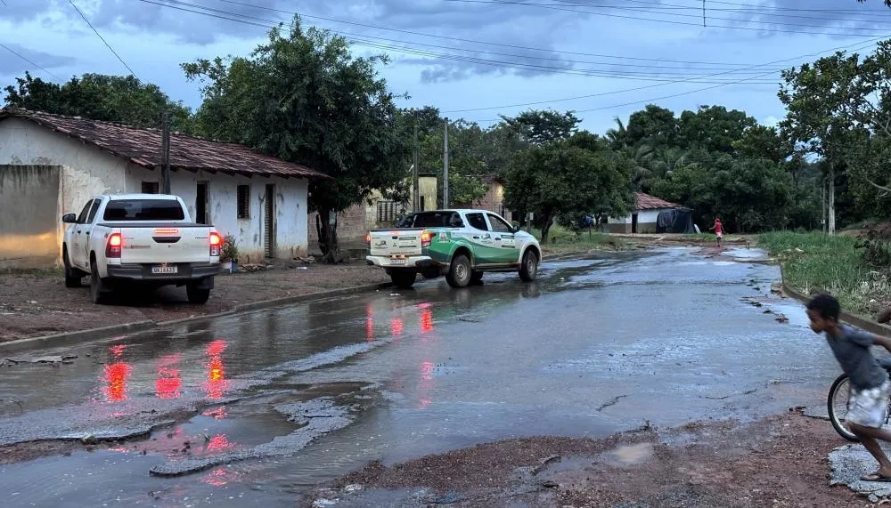 Governo acompanha situação de moradias após rompimento de barragem em Santa Rosa do Tocantins e avalia impactos causados pelas fortes chuvas. Foto: Sechid/Governo do Tocantins