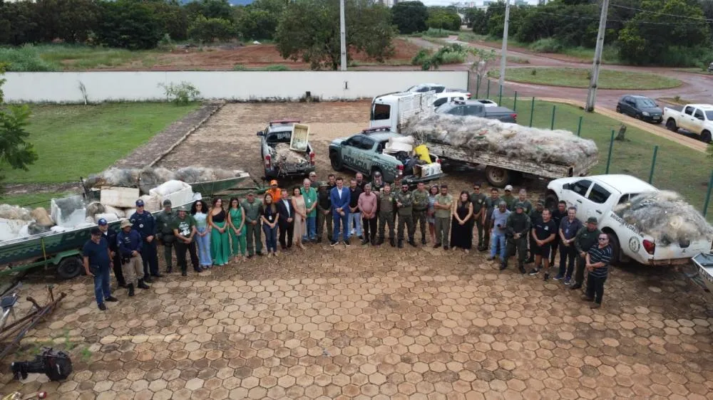 Governo do Tocantins divulgou o balanço final com os resultados da Operação Piracema 2025/2026. Foto: BPMA/Governo do Tocantins