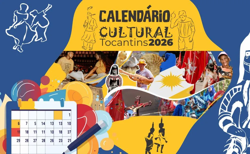 Calendário Cultural 2026 já está disponível para consulta no site oficial da Secult TO. Foto: Divulgação Secult