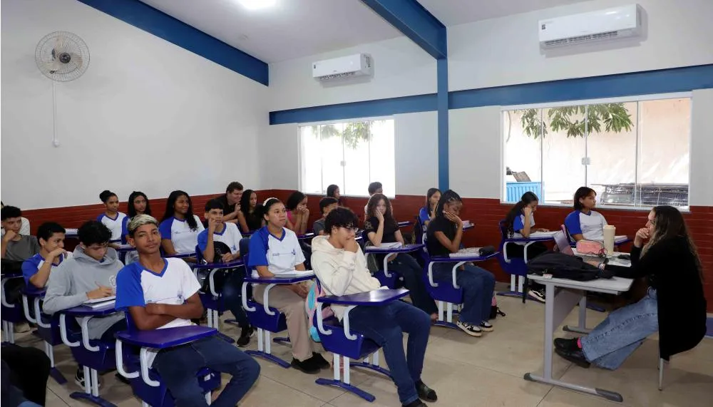 Governo do Tocantins avança no processo de climatização das unidades da rede estadual de ensino, colocando o estado em destaque nacional ao alcançar o 2º lugar no ranking brasileiro de unidades escolares climatizadas. Foto: Ademir dos Anjos/Governo do Toc