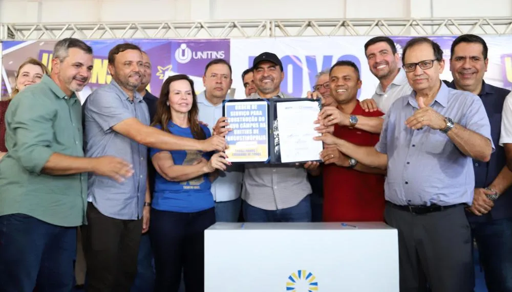 Governador Wanderlei Barbosa assina Ordem de Serviço para construção do câmpus da Unitins em Augustinópolis. Foto: Ademir dos Anjos/Governo do Tocantins