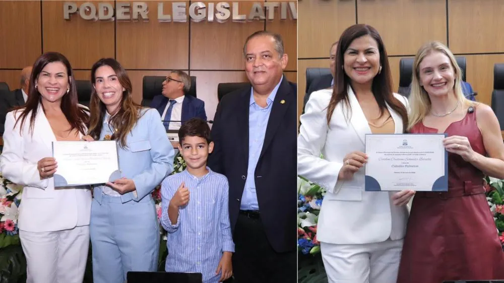 Vereadora Karina Café homenageia Arlinda Carla Gomes e Caroline Barcellos com Título de Cidadã Palmense