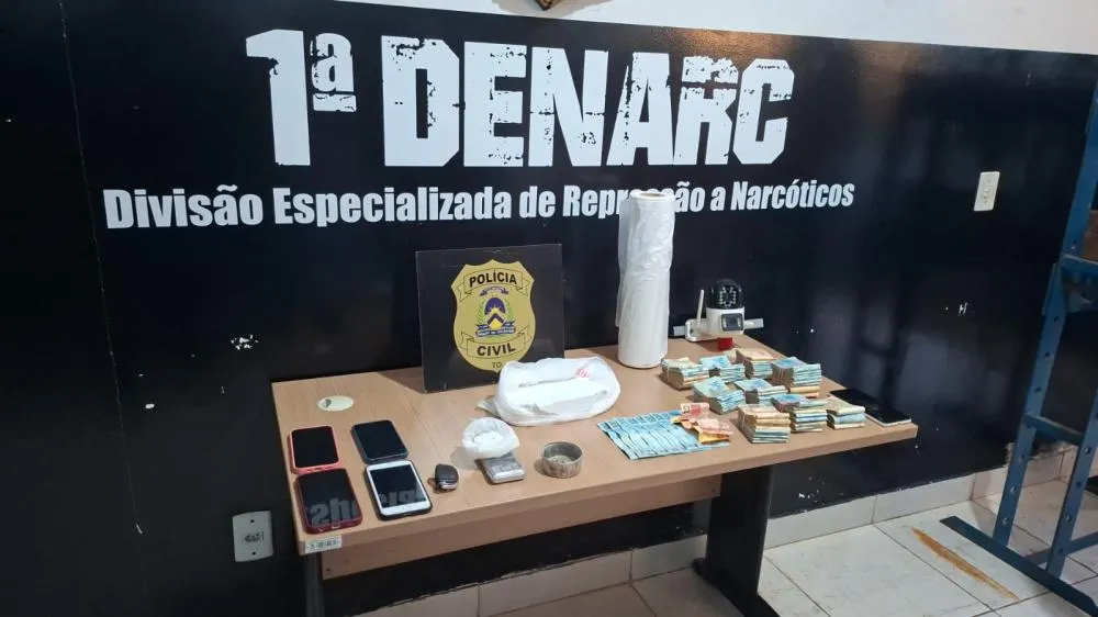 Polícia Civil prende traficante e apreende mais de R$ 83 mil em dinheiro do tráfico em Palmas