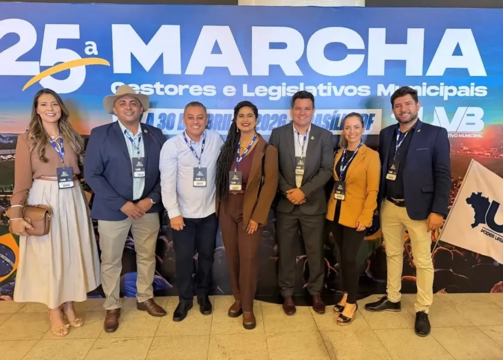 Vereadores de palmas durante a 25ª Marcha dos Gestores e Legislativos Municipais em Brasília. Foto: Divulgação