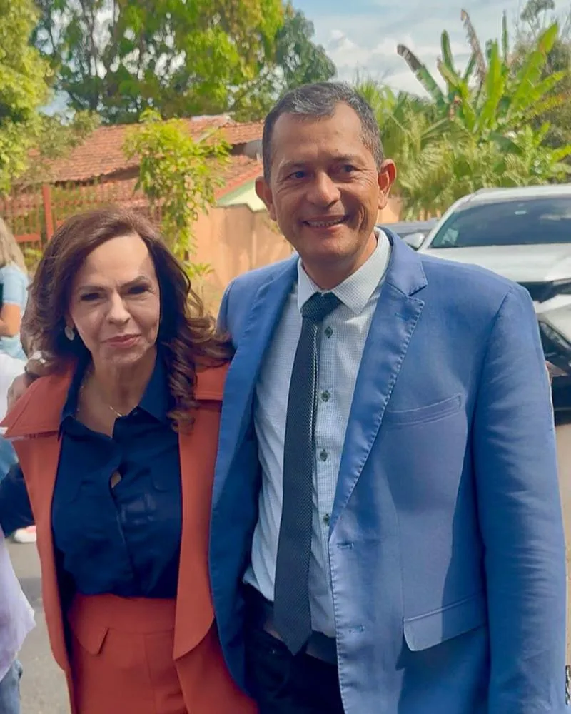 Vereador Zé Branquim ao lado da senadora Professora Dorinha. Foto: Assessoria