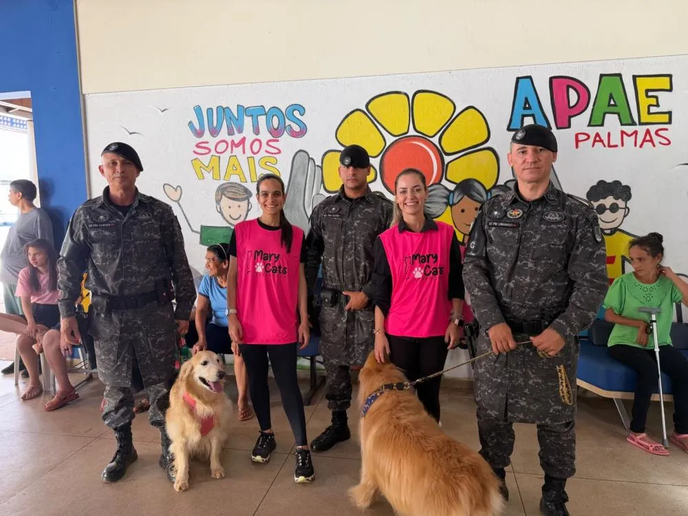 Vereadora MaryCats da Causa Animal participa de ação de cinoterapia na APAE de Palmas e destaca importância da inclusão e do cuidado humanizado