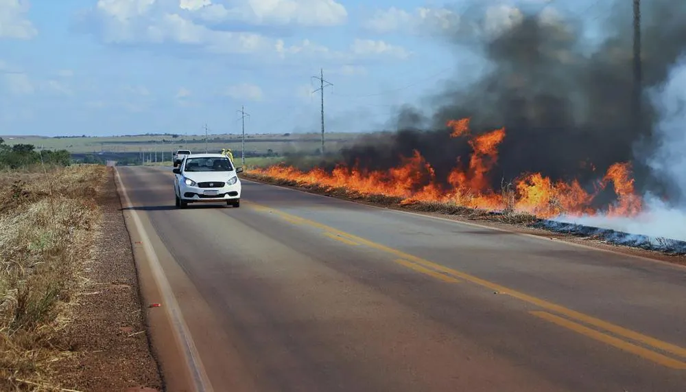 Descarte de bitucas de cigarro às margens de rodovias é uma das práticas que devem ser evitadas - Defesa Civil/Governo do Tocantins