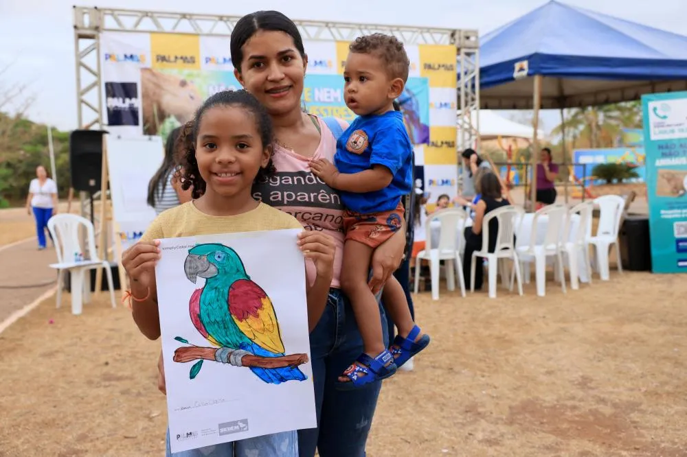 Programações educativas aproximam crianças e famílias da fauna silvestre em Palmas