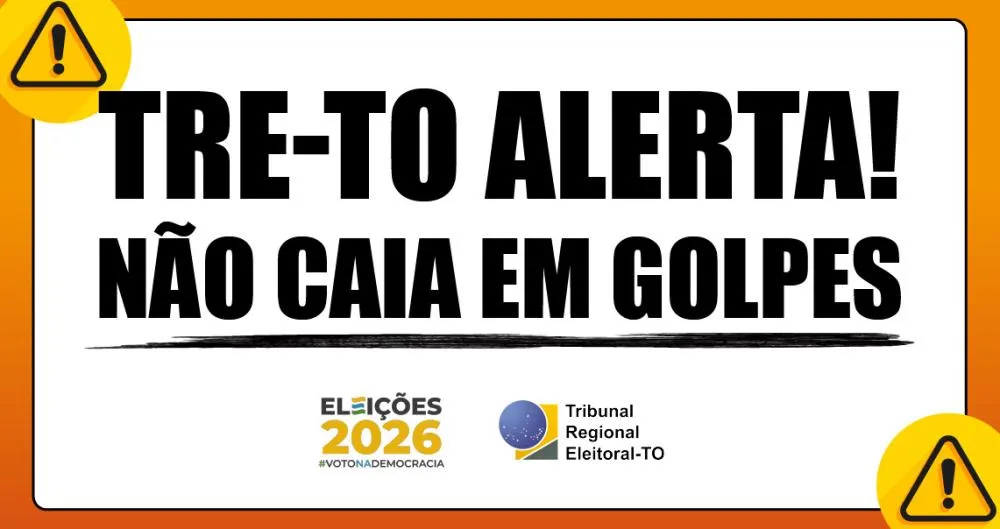 Alerta de golpe: TRE-TO não faz ligações informando débitos ao eleitor