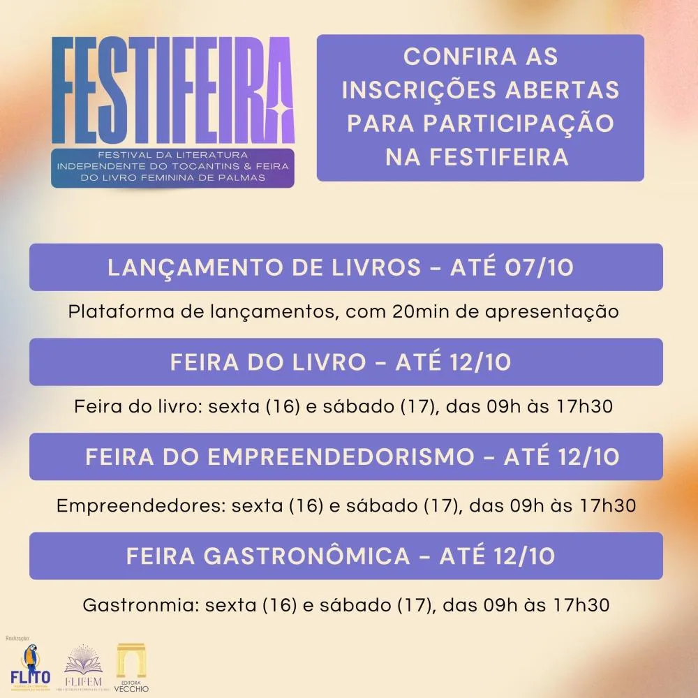 Festifeira abre inscrições para interessados em participar do evento