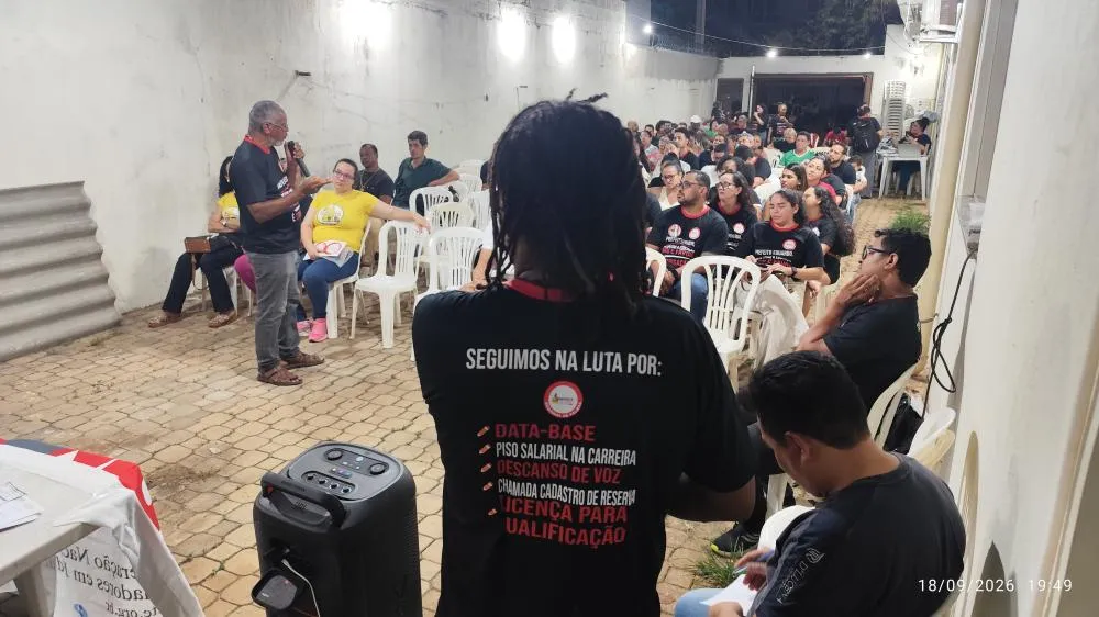 Trabalhadores da Educação Municipal de Palmas realizam paralisação nesta quarta-feira, 7