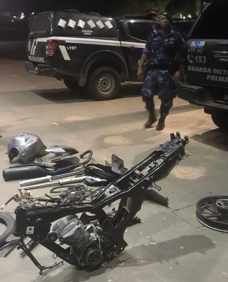 GMP recupera peças de motocicleta furtada e conduz envolvidos à Polícia Civil