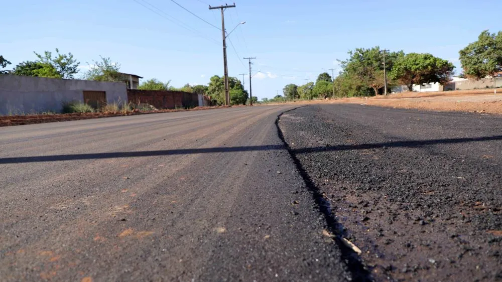 Obras de pavimentação urbana e implantação do sistema de drenagem de águas pluviais da Quadra 1007 Sul, em Palmas. Foto: Ademir dos Anjos/Governo do Tocantins