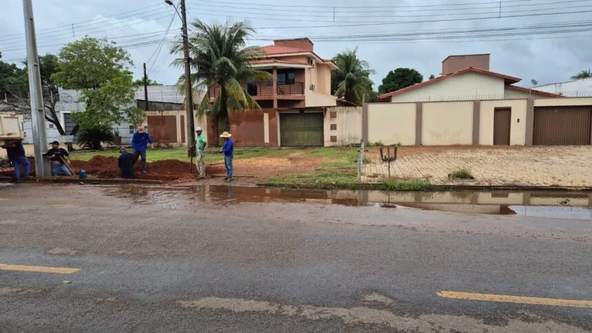 Prefeitura atende pedido do vereador Márcio Reis e realiza obra contra alagamentos na quadra 307 sul
