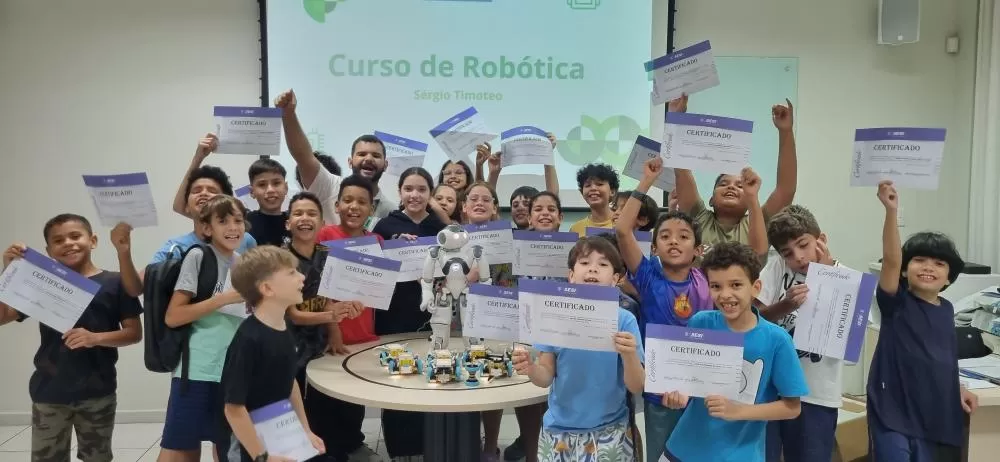 SESI certifica mais de 20 estudantes em Robótica Educacional Nível I