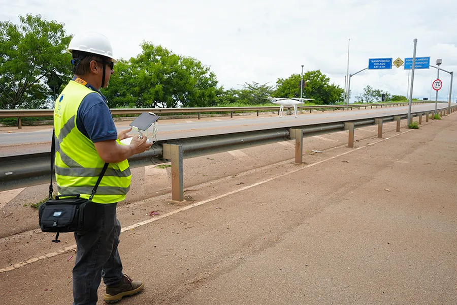 Fiscalização do TCETO identifica falhas na ponte e no aterro entre Palmas e Luzimangues